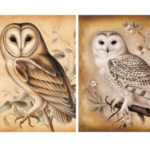 Junk journal owl pages